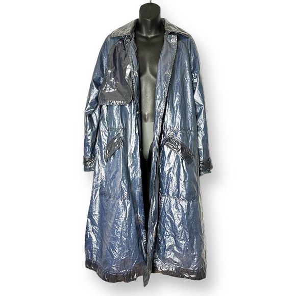 Free People x We The Free Trinity High Shine Trench Coat - Picture 5 of 6